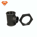 Black malleable irrigation cross joint pipe fitting